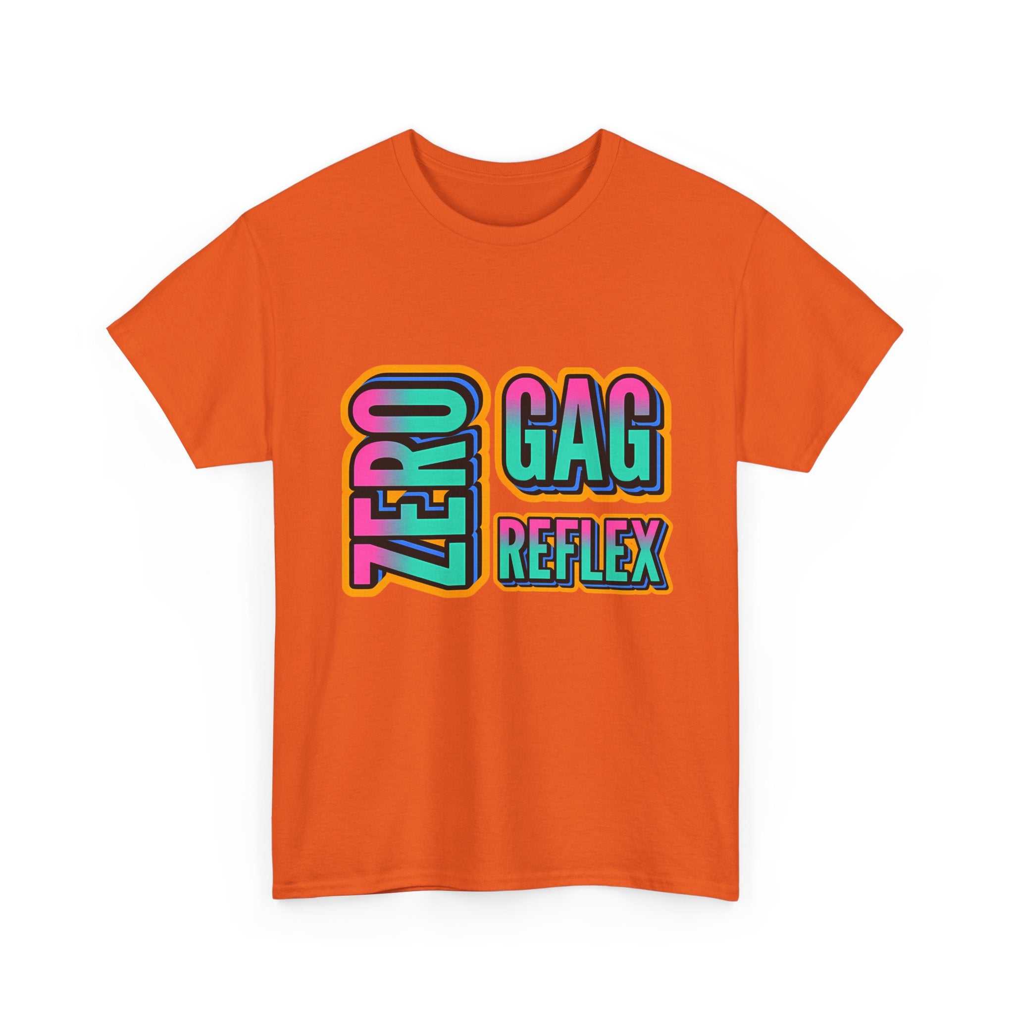 Zero Gag Reflex T-Shirt with bold graphic, 100% cotton, perfect for bold humor and party wear