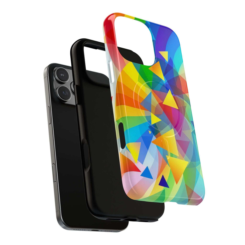 Geometric Pride Design iPhone Magsafe Phone Case