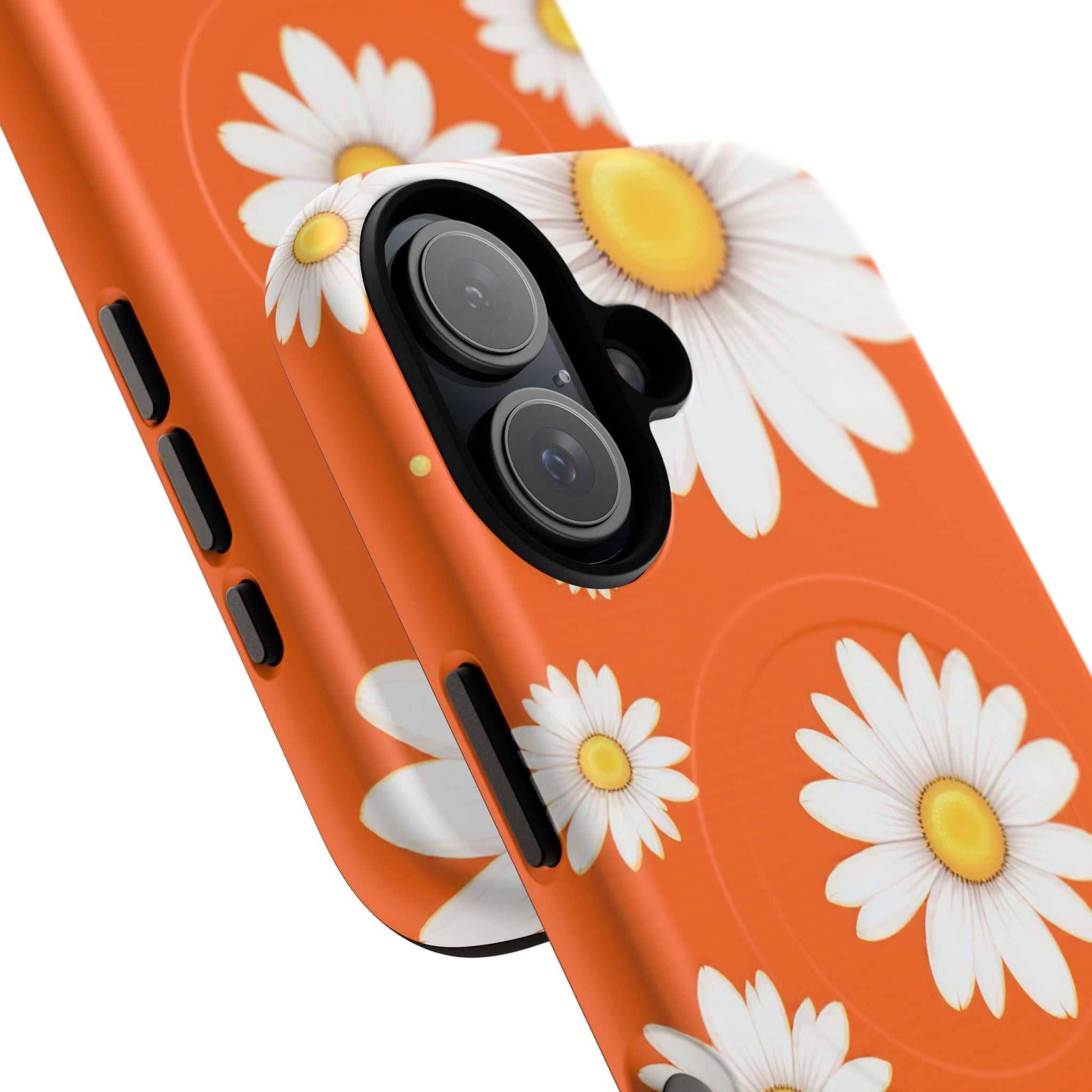 Orange Daisy Design iPhone Magsafe Phone Case