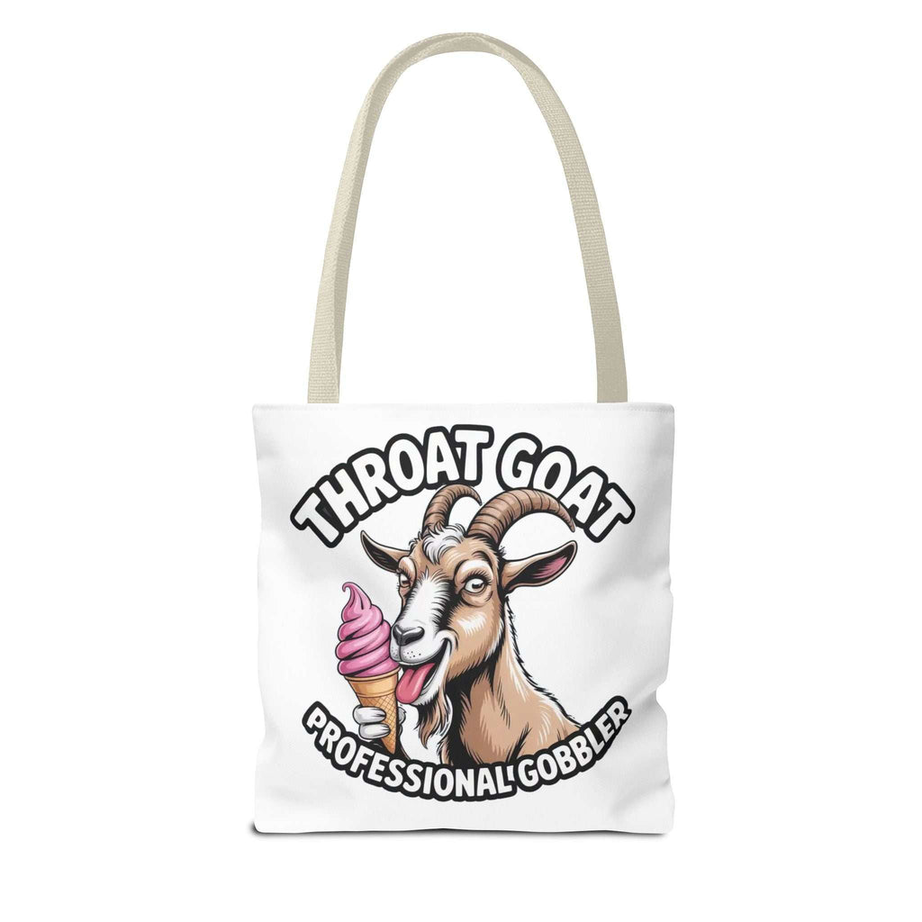 Professional Gobbler funny tote bag with cheeky design, durable spun polyester, cotton straps, and multiple sizes and handle colors