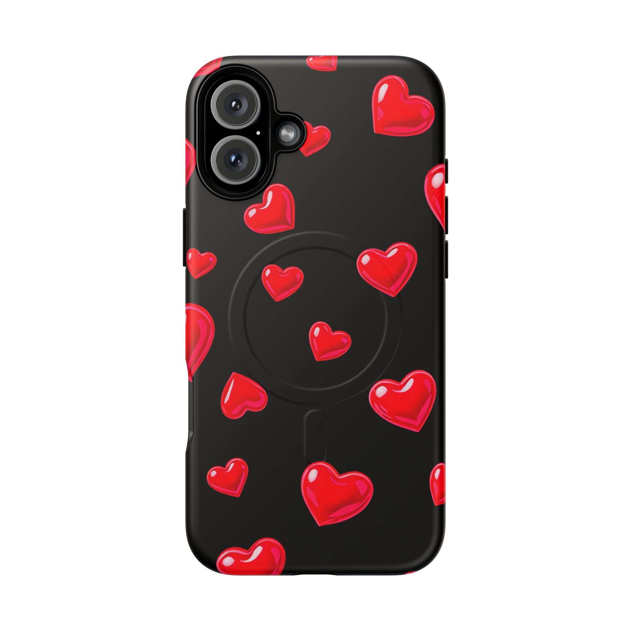 Black Hearts iPhone Magsafe Phone Case