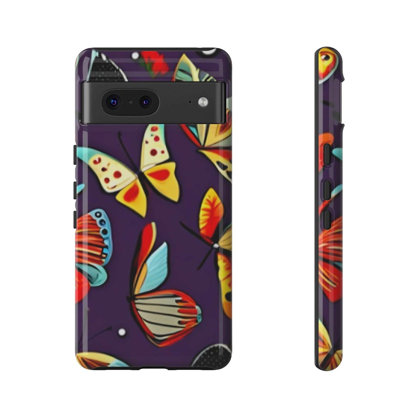 Bright Vibrant Butterfly Google Pixel Phone Case designed by littlebitz