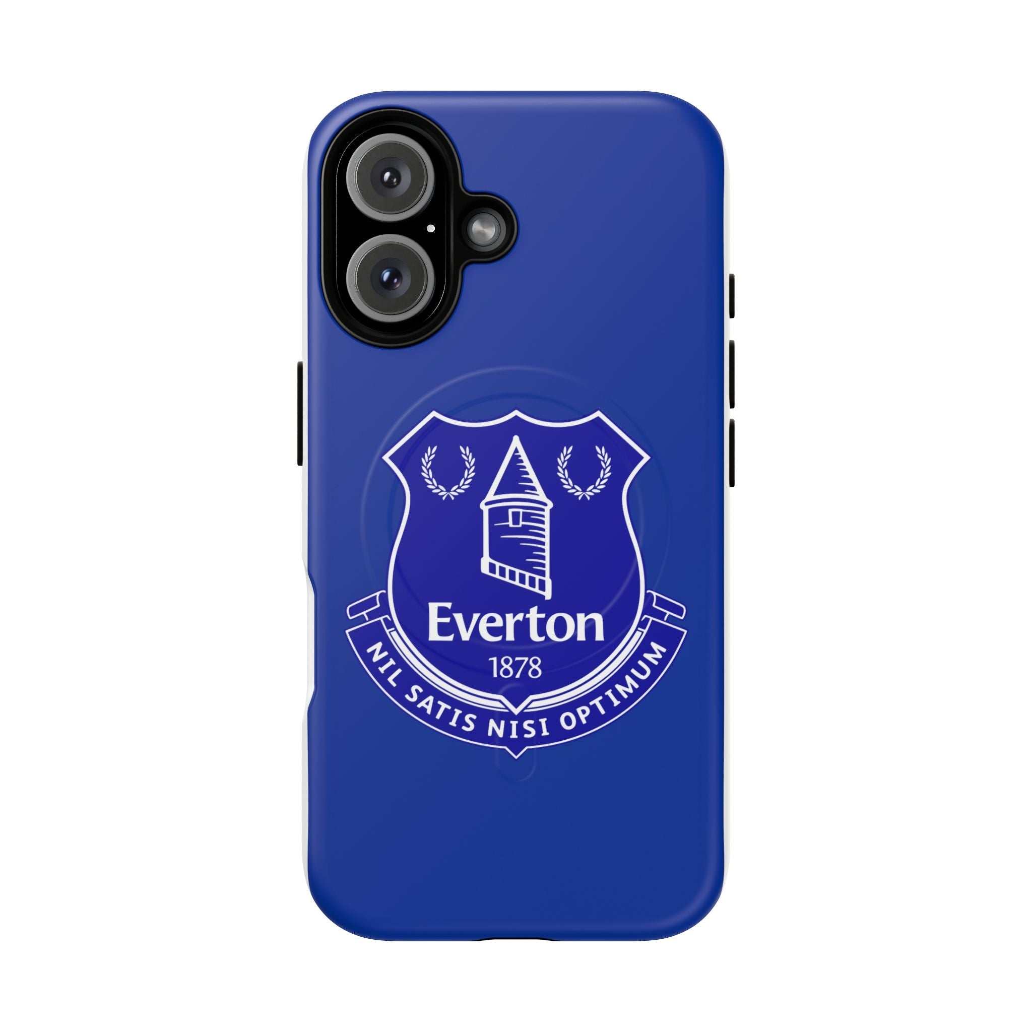 Everton Fc Magsafe iPhone Case in royal blue with club crest and dual layer protection