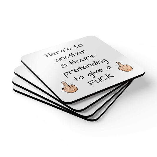 rude workplace coaster set designed by Littlebitz