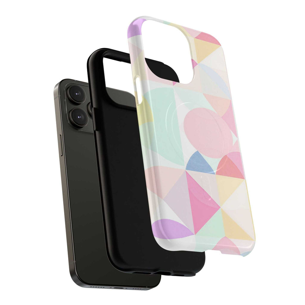 Pastel Geo Print iPhone Magsafe Phone Case