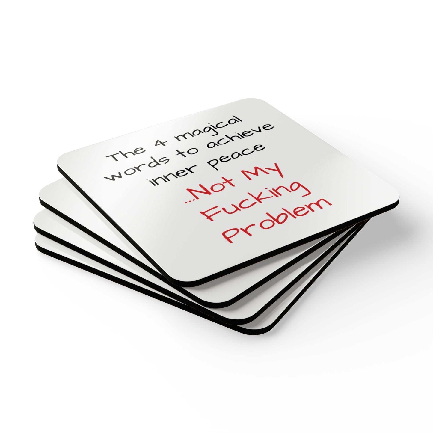 not my fucking problem coaster set designed by Littlebitz