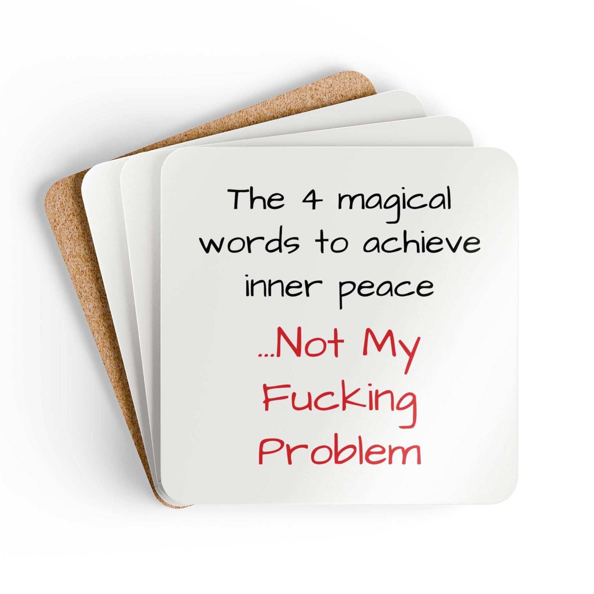 not my fucking problem coaster set designed by Littlebitz