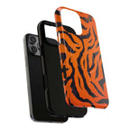 Orange Tiger Print iPhone Magsafe Phone Case