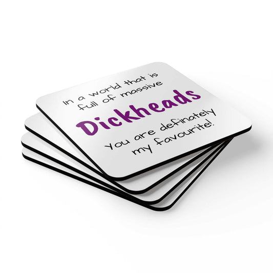 massive dickhead coaster set designed by Littlebitz