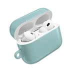 Teal green protective hard shell case for AirPods and AirPods Pro with glossy finish and wireless charging compatibility