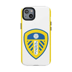 Leeds Utd MagSafe iPhone case with official-inspired crest and dual-layer protection
