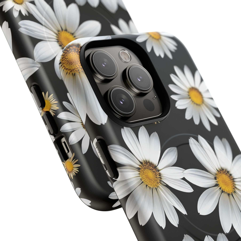 Black Daises iPhone Magsafe Phone Case
