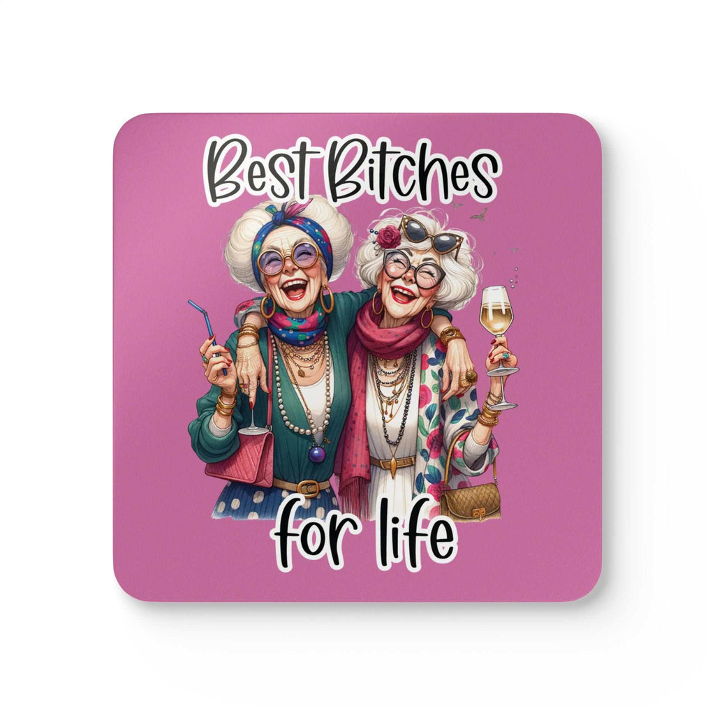 Best Bitches For Life coaster set with fun and playful design, perfect for gatherings.