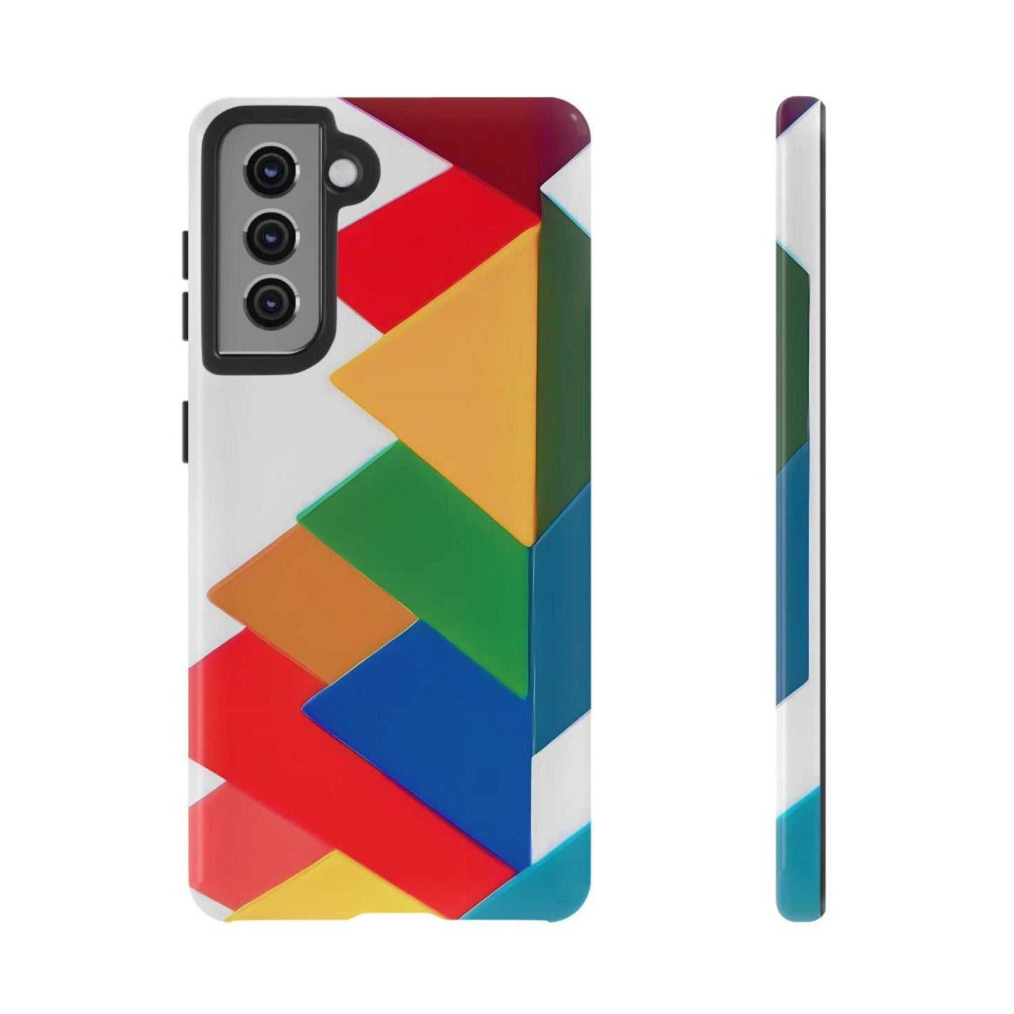 Colourful Print Samsung Phone Case Designed By Littlebitz 