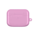 Dusky pink protective hard shell case for AirPods and AirPods Pro with glossy finish and scratch resistance