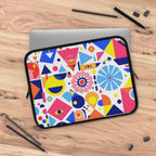 Bright Geometric Print Laptop Sleeve