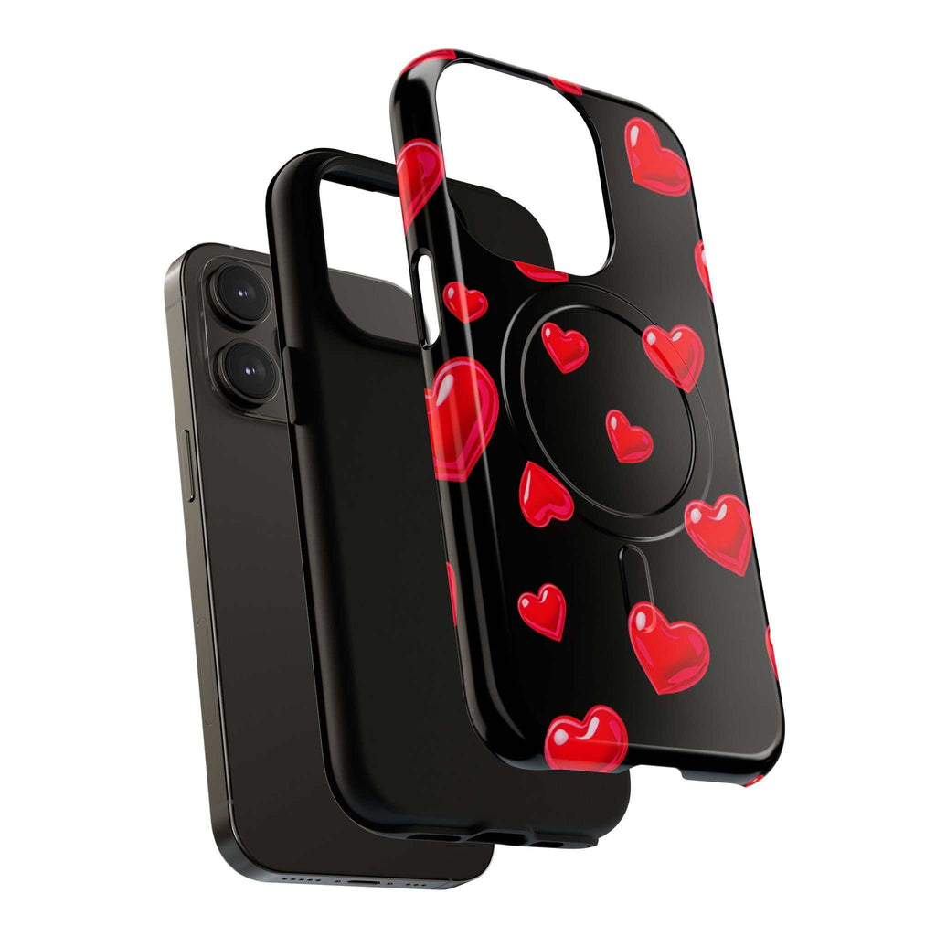 Black Hearts iPhone Magsafe Phone Case