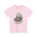 Cactus Expert Fun Graphic T-Shirt with humorous cactus design on soft cotton fabric