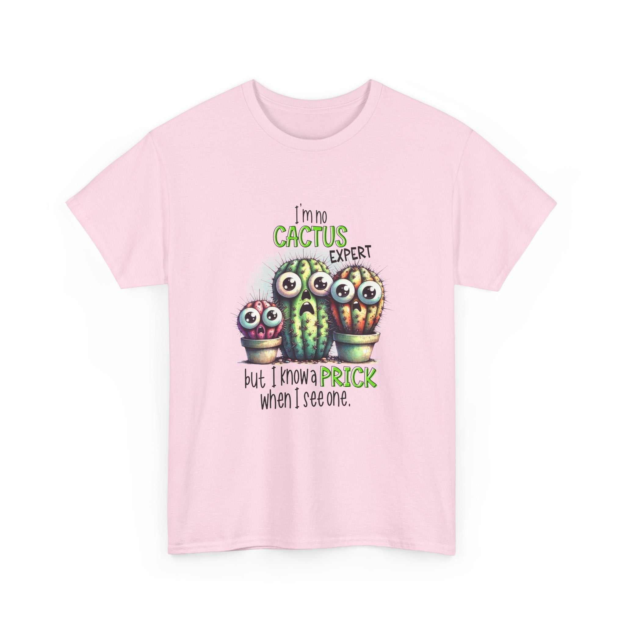 Cactus Expert Fun Graphic T-Shirt with humorous cactus design on soft cotton fabric