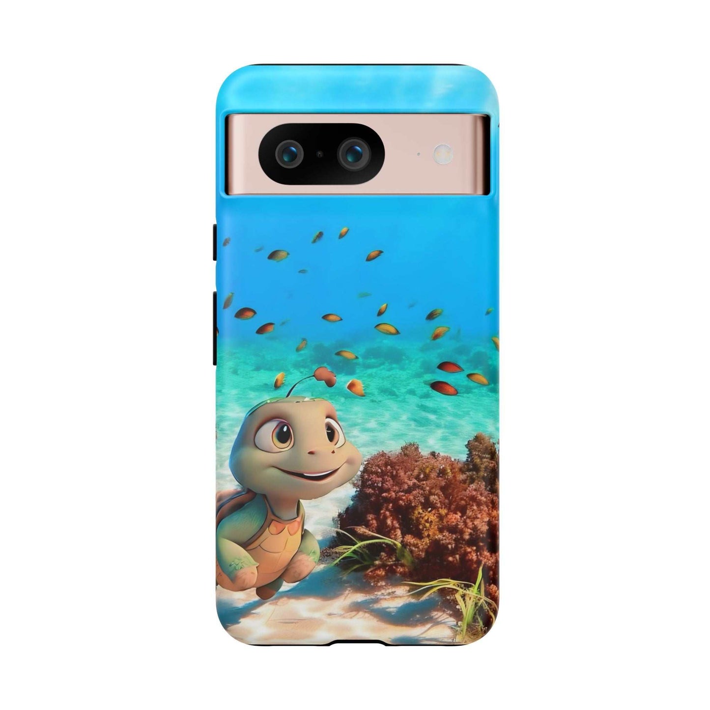 Adorable Turtle Google Pixel Phone Case designed by Littlebitz