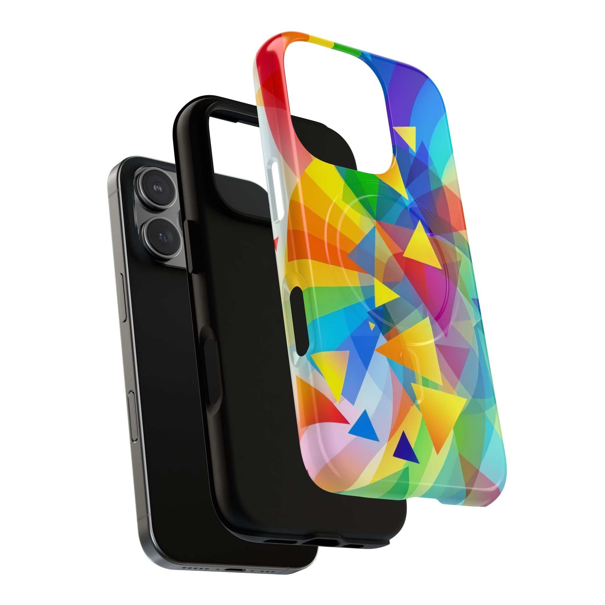 Geometric Pride Design iPhone Magsafe Phone Case