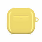 Lemon yellow hard shell protective case for AirPods and AirPods Pro with a glossy finish and lightweight design