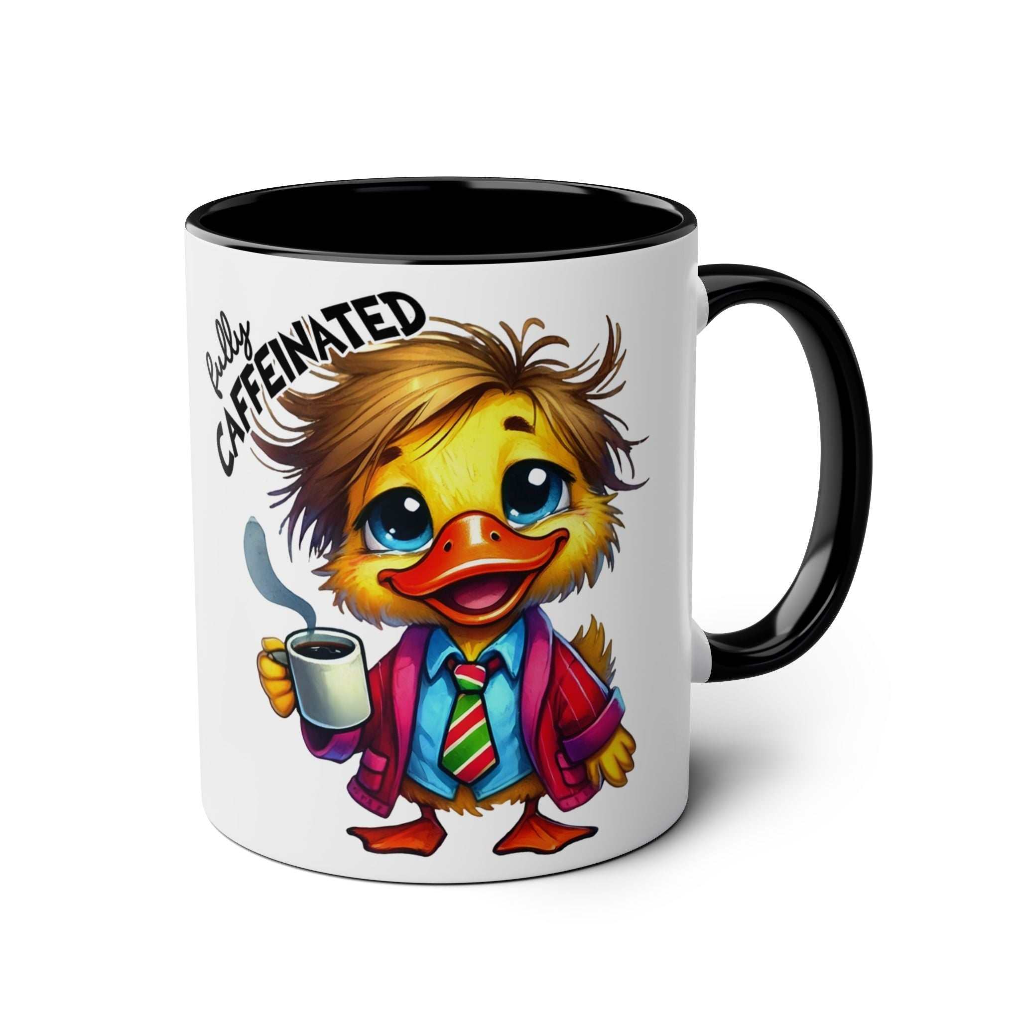 Fun Sarcastic Coffee Mug with Cartoon Duck Design