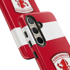 Middlesbrough Magnetic Samsung Case with dual-layer protection and official-inspired red design