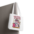 Fun Unicorn Travel Tote Bag with cheeky design and colorful handles, durable and lightweight for everyday use