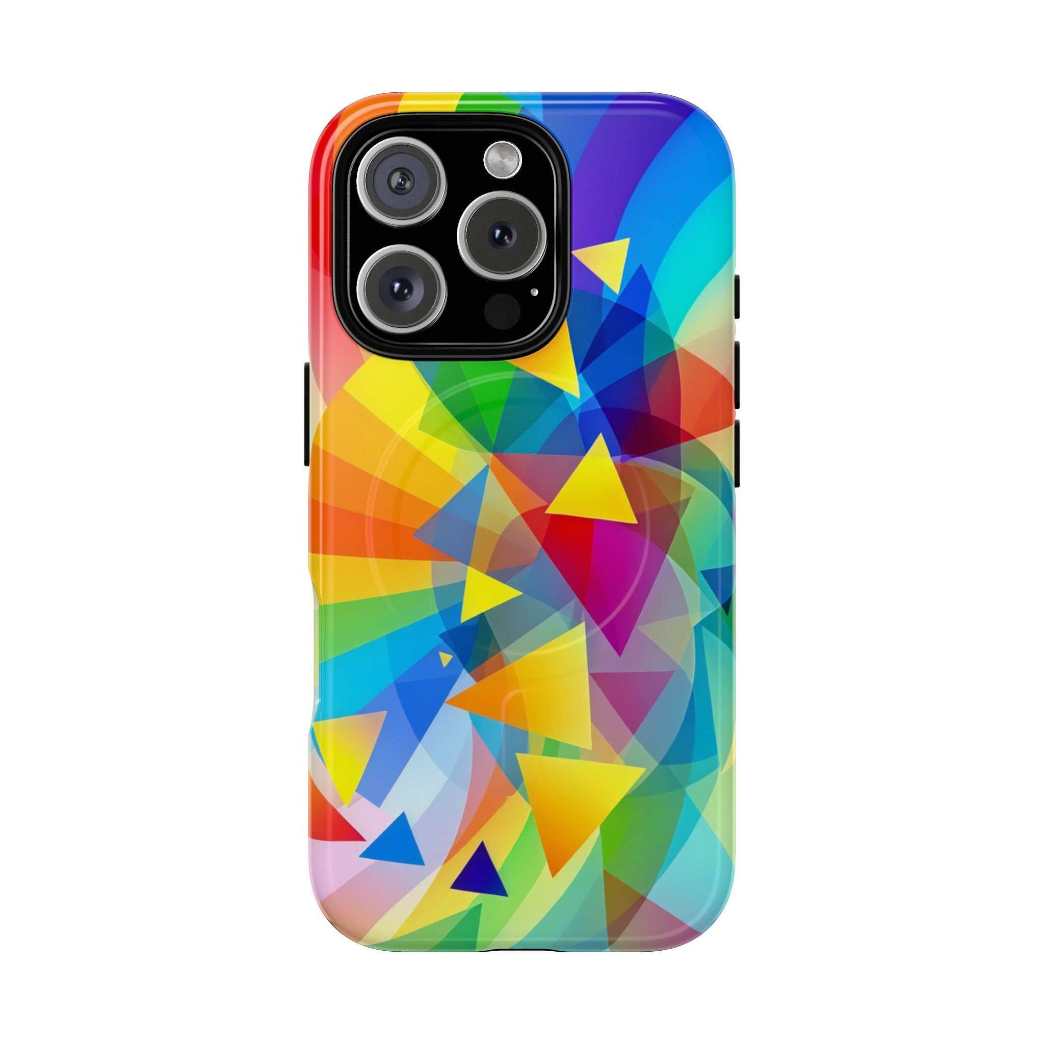Geometric Pride Design iPhone Magsafe Phone Case