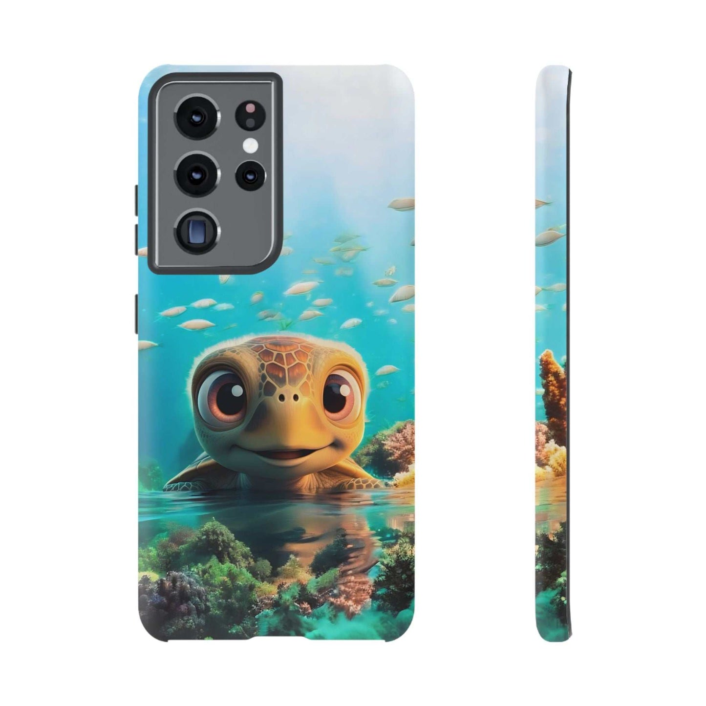 Cute Sea Turtle Samsung Phone Case designed by Littlebitz