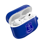 Everton FC AirPods protective case in blue with club logo, durable hard shell for AirPods and AirPods Pro