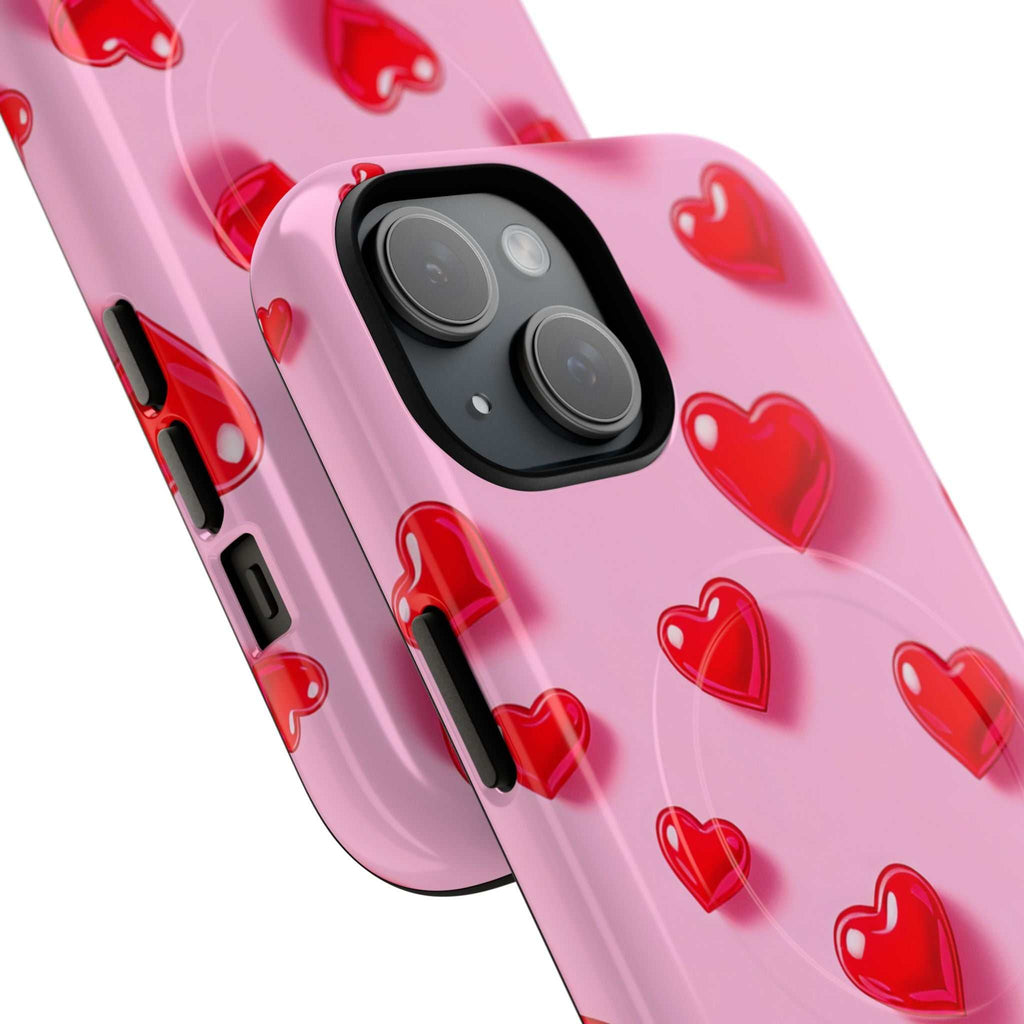 Pink Hearts iPhone Magsafe Phone Case