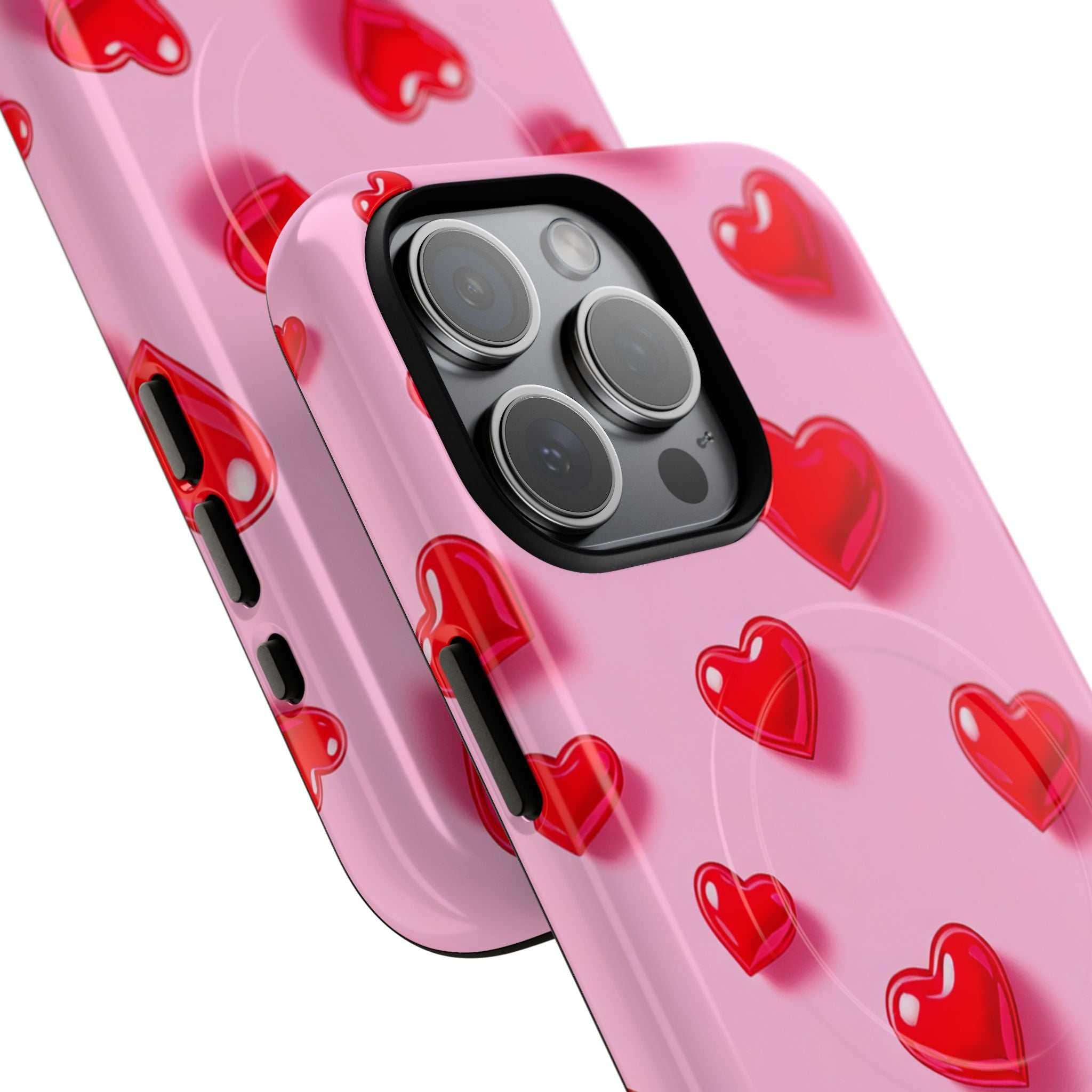 Pink Hearts iPhone Magsafe Phone Case