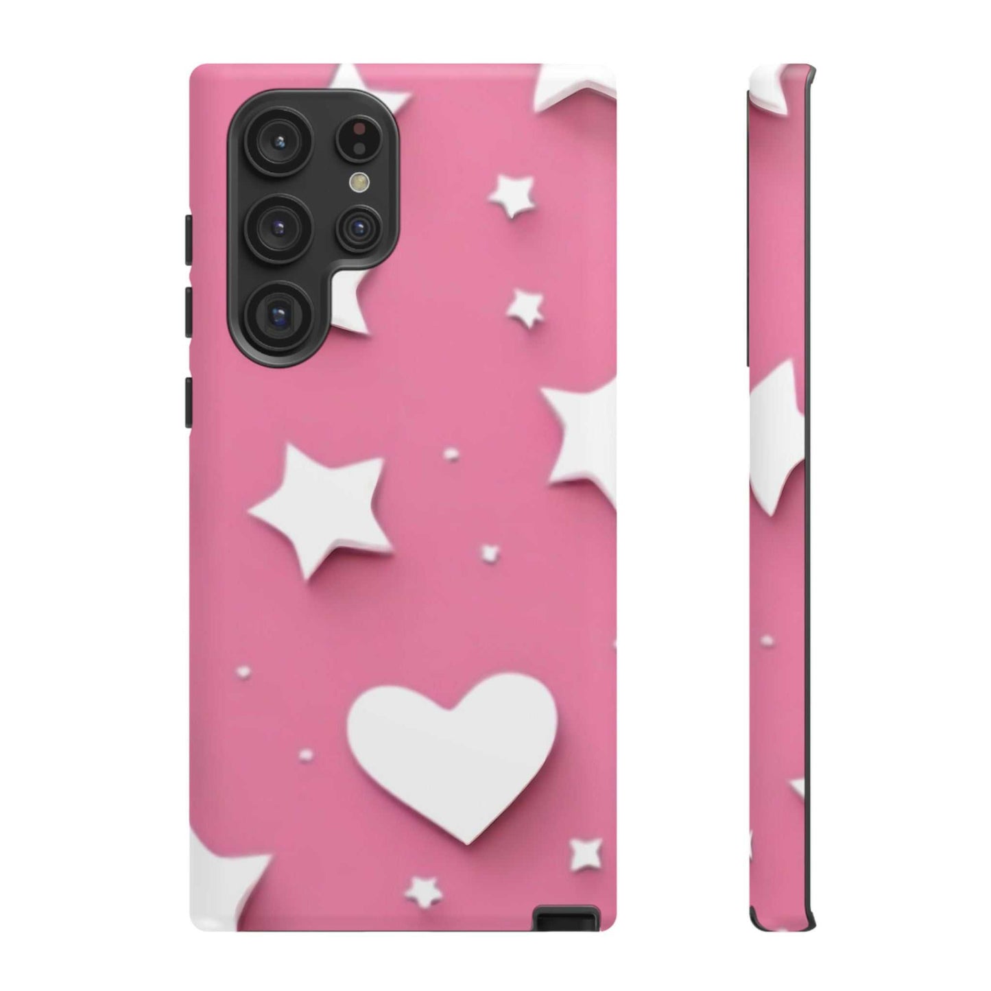 Hearts & Stars Samsung Phone Case Designed By Littlebitz 