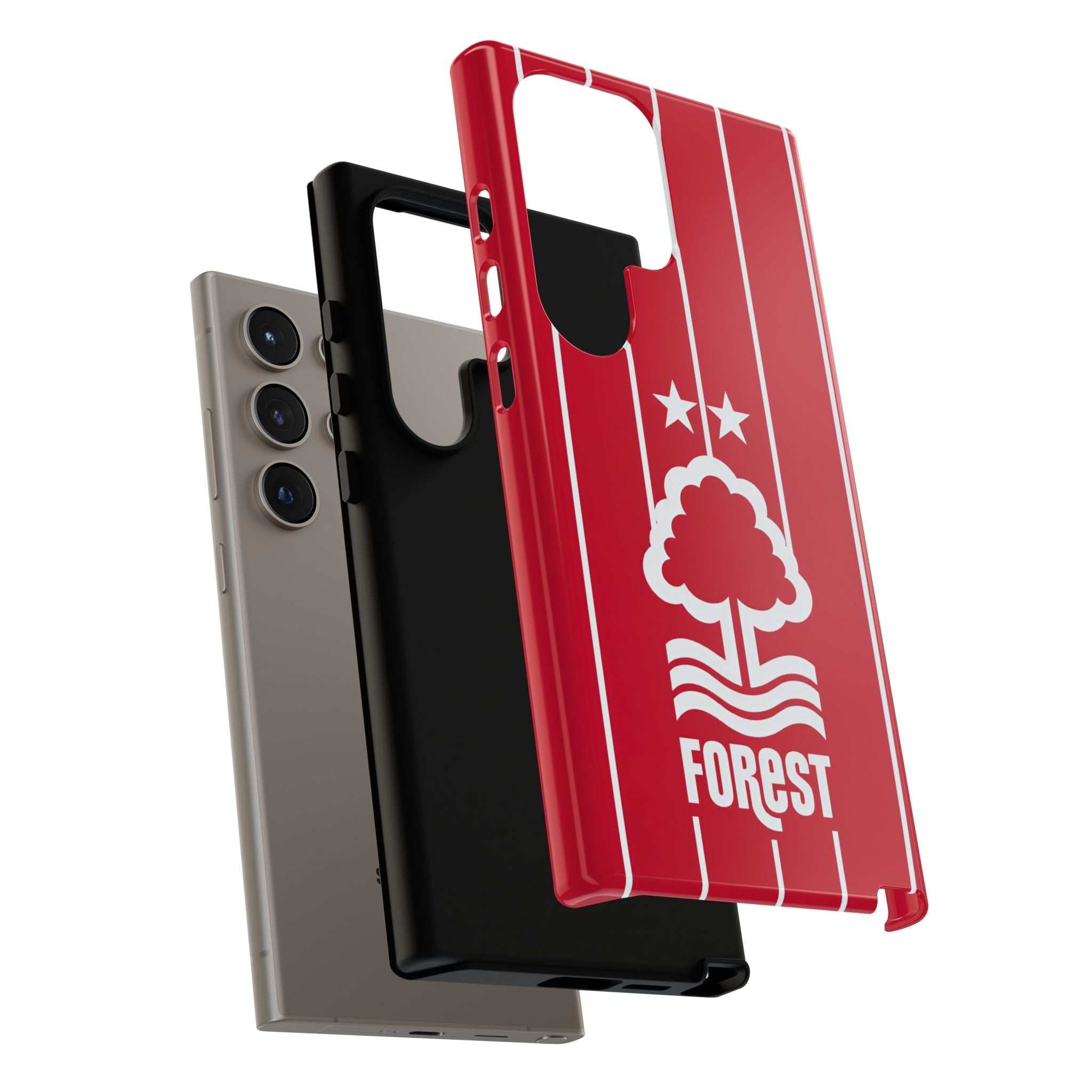 Nottingham Forest Magnetic Samsung phone case with red colors and dual-layer protection