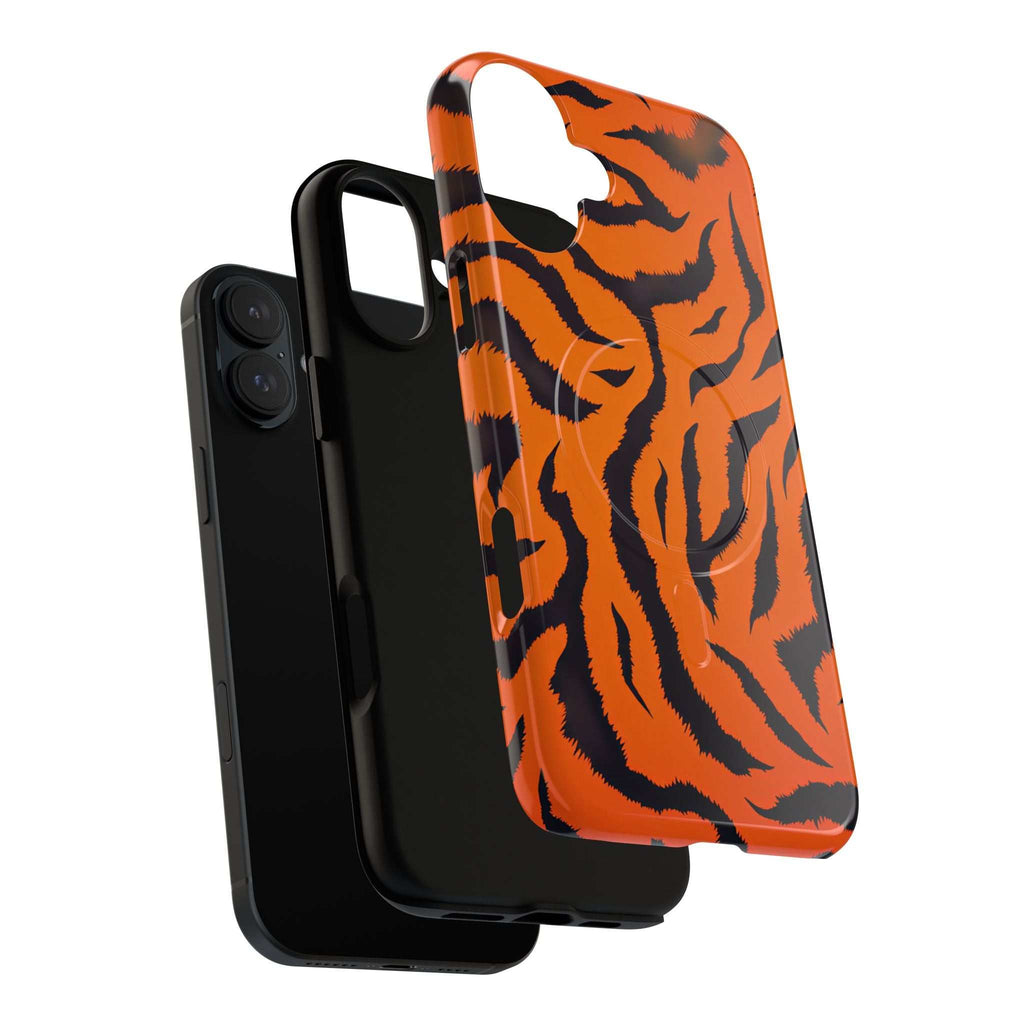 Orange Tiger Print iPhone Magsafe Phone Case