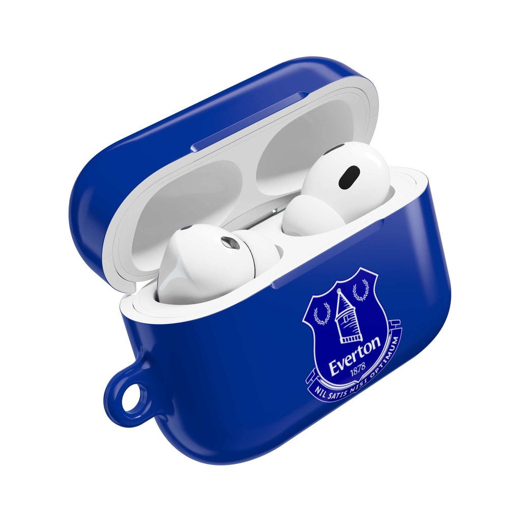 Everton FC blue protective hard case for AirPods and AirPods Pro with club crest and glossy finish