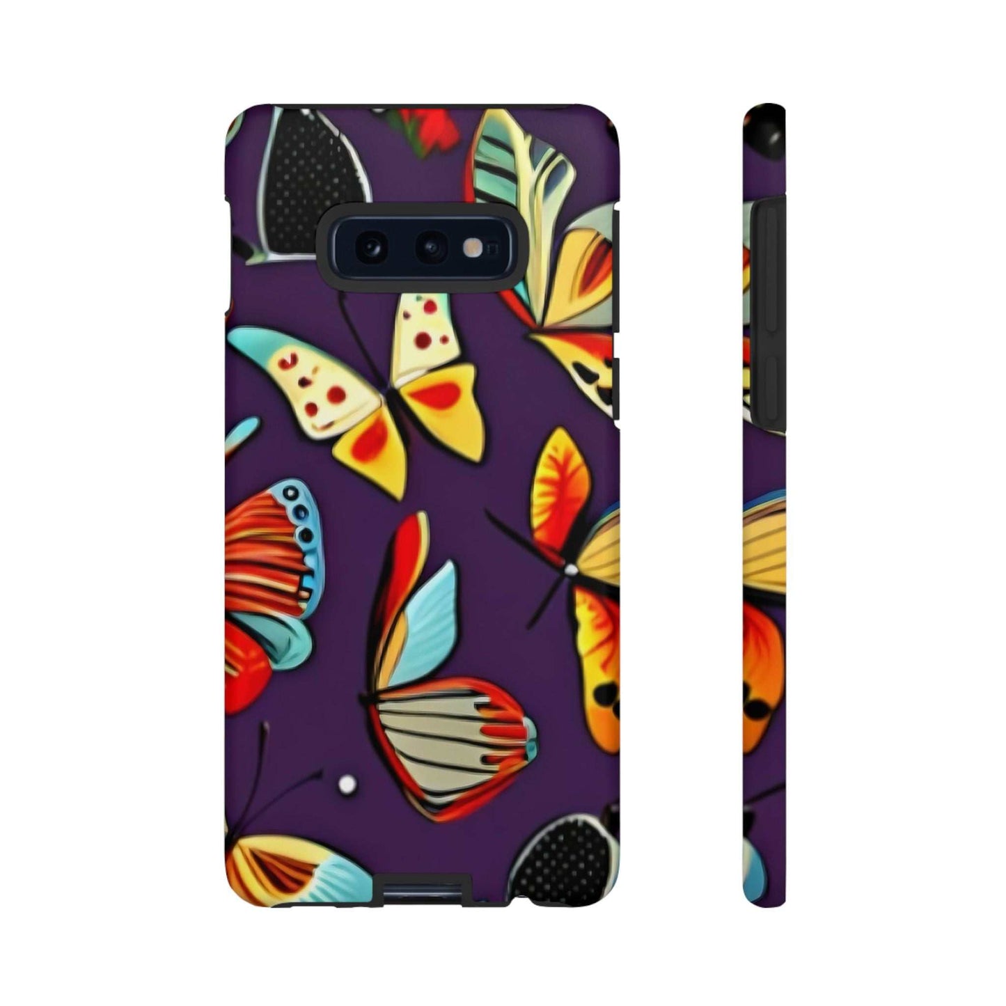 Bright Vibrant Butterfly Samsung Phone Case designed by littlebitz 