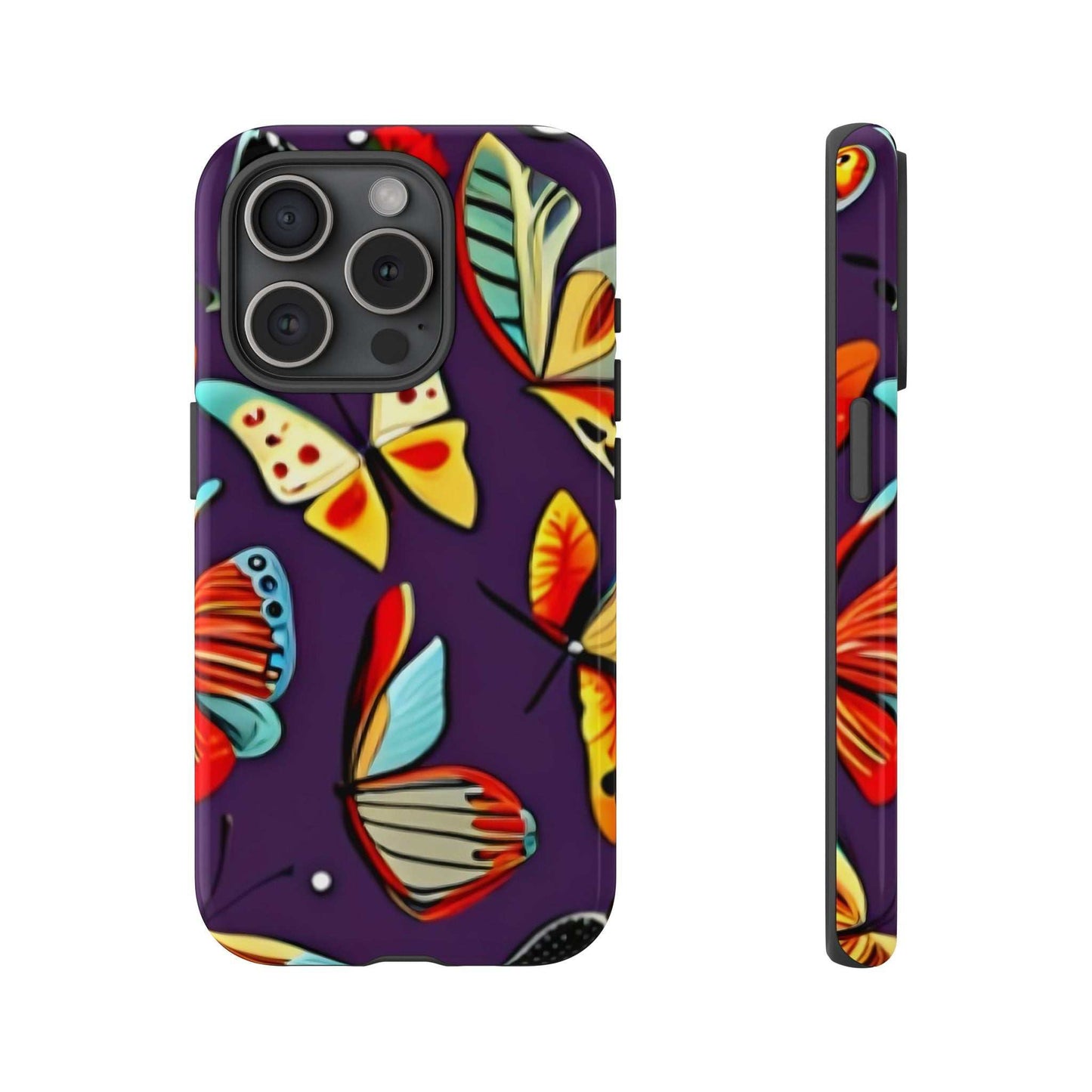 Bright Vibrant Butterfly Phone Case Designed By Littlebitz 