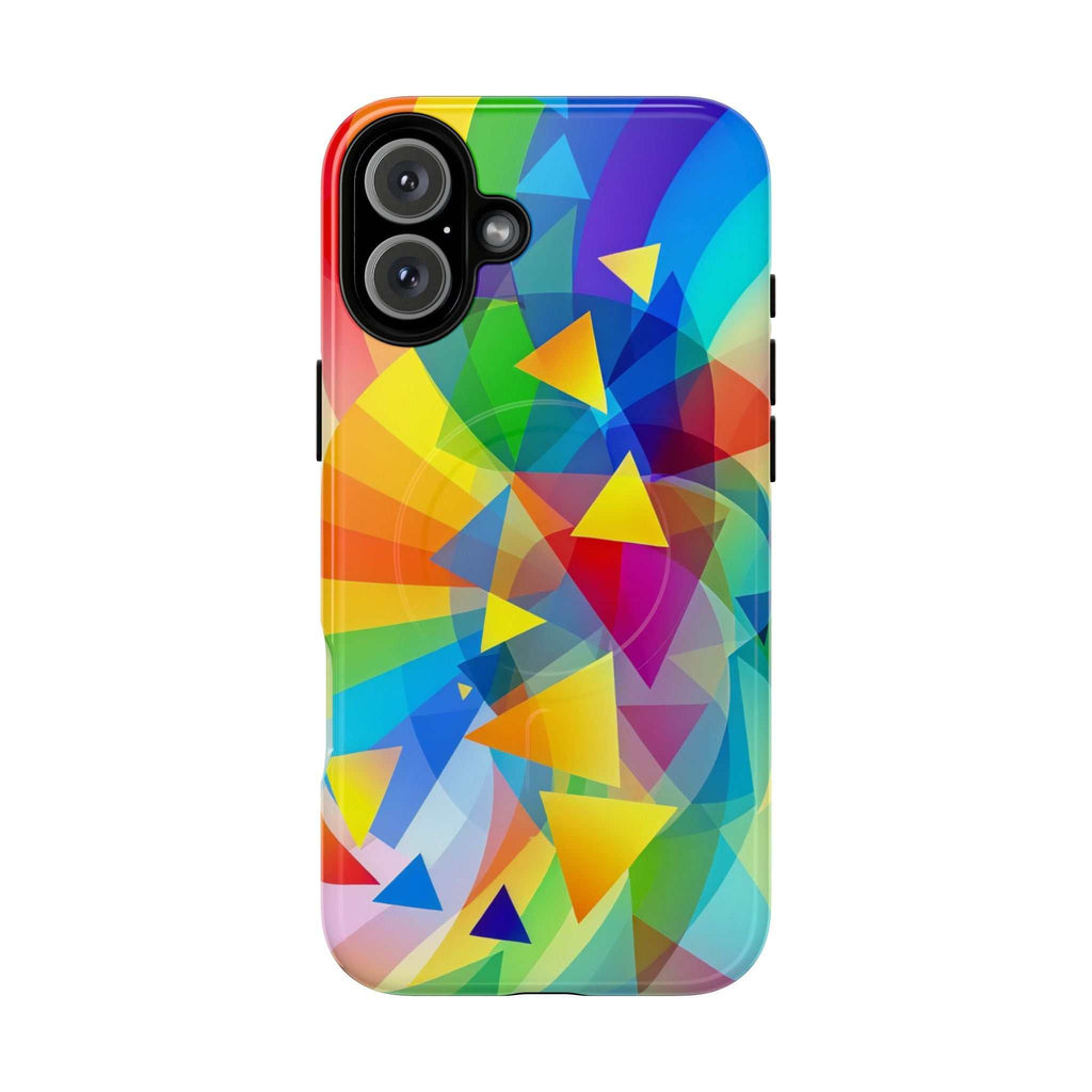 Geometric Pride Design iPhone Magsafe Phone Case