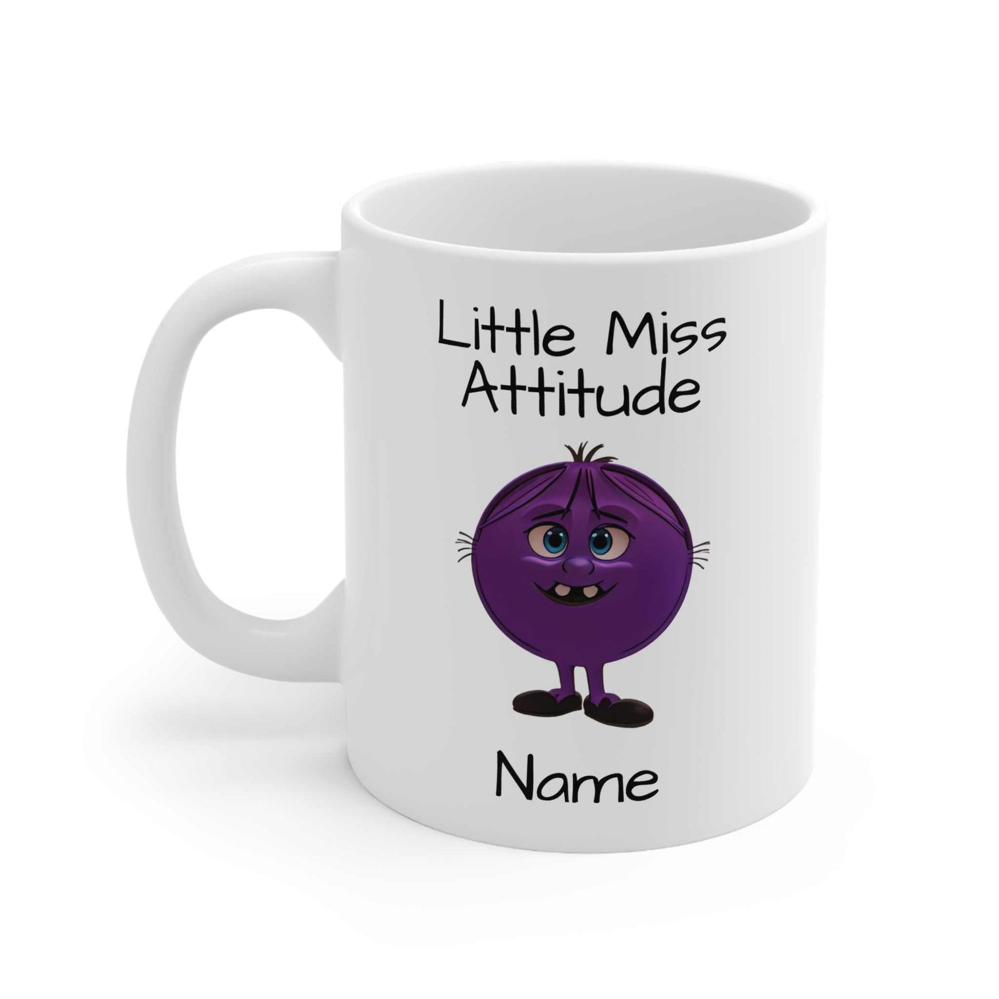 Personalised Little Miss Attitude Ceramic Mug Created By Littlebitz