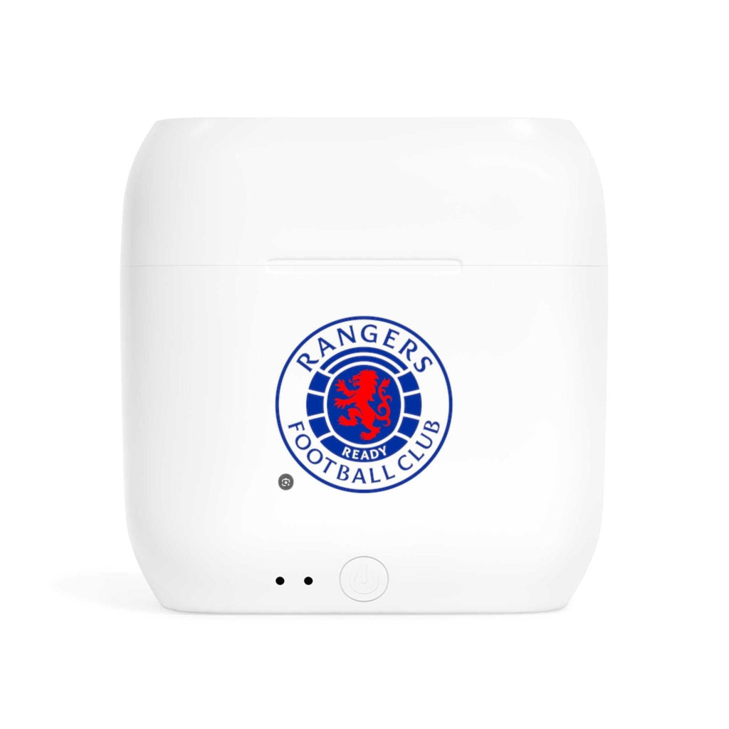 Rangers Fc wireless earbuds charging case with club crest design