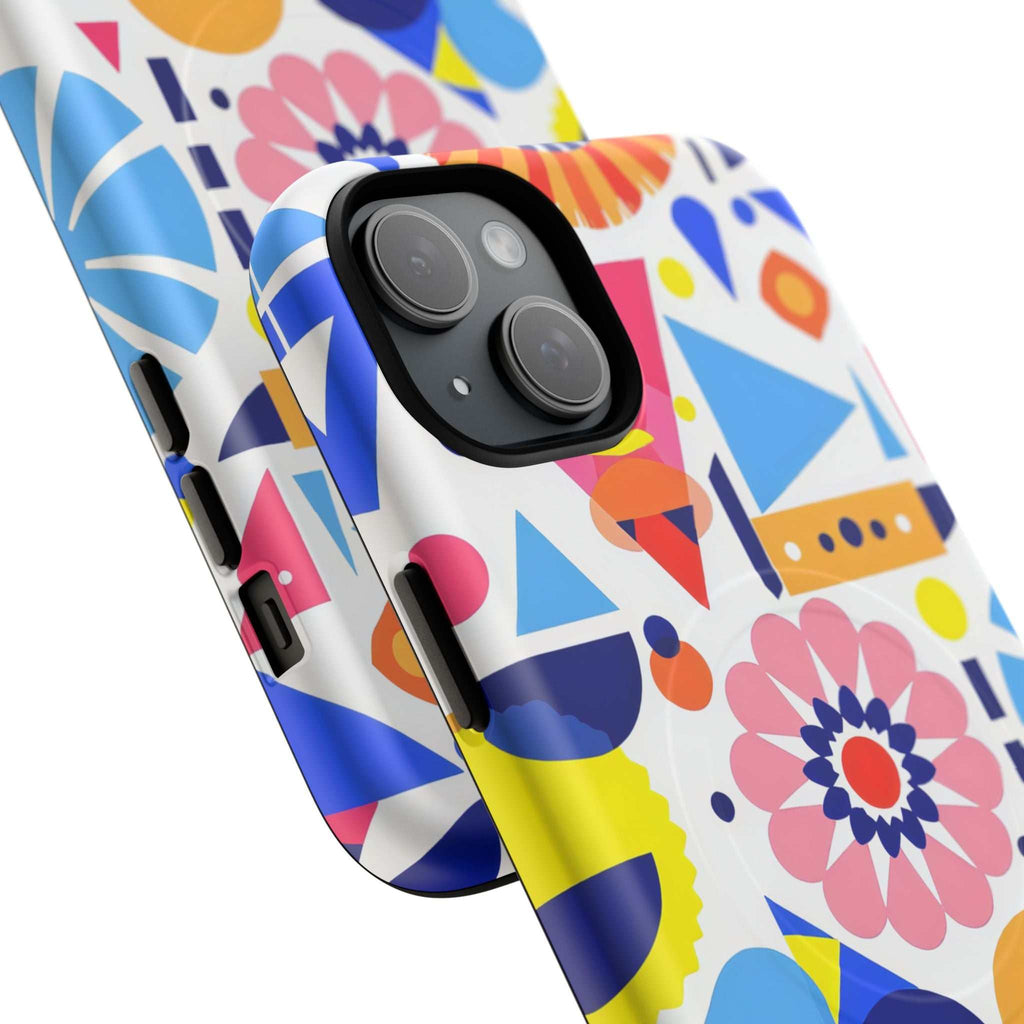 Bright Geo Print iPhone Magsafe Phone Case