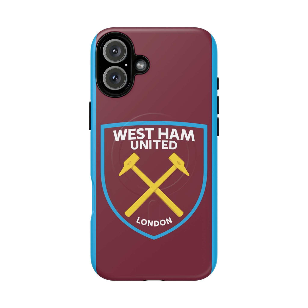 West Ham Utd MagSafe iPhone case with claret and blue colors and club crest