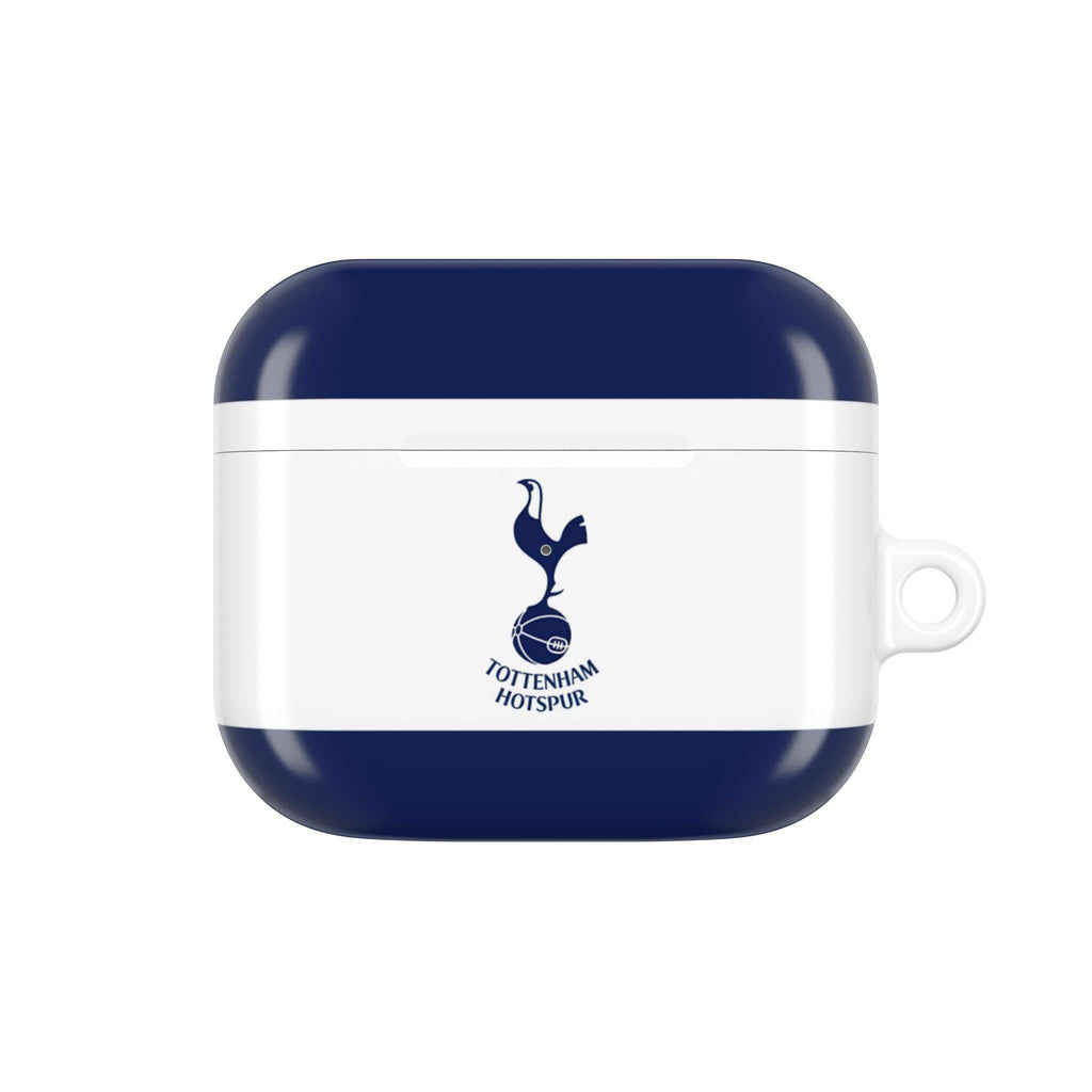 Tottenham FC AirPods protective case with navy and white colors and cockerel crest design