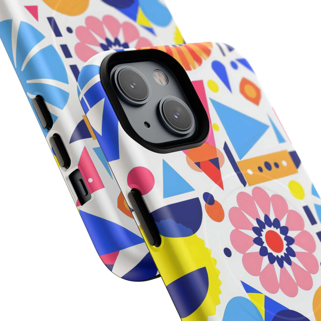Bright Geo Print iPhone Magsafe Phone Case