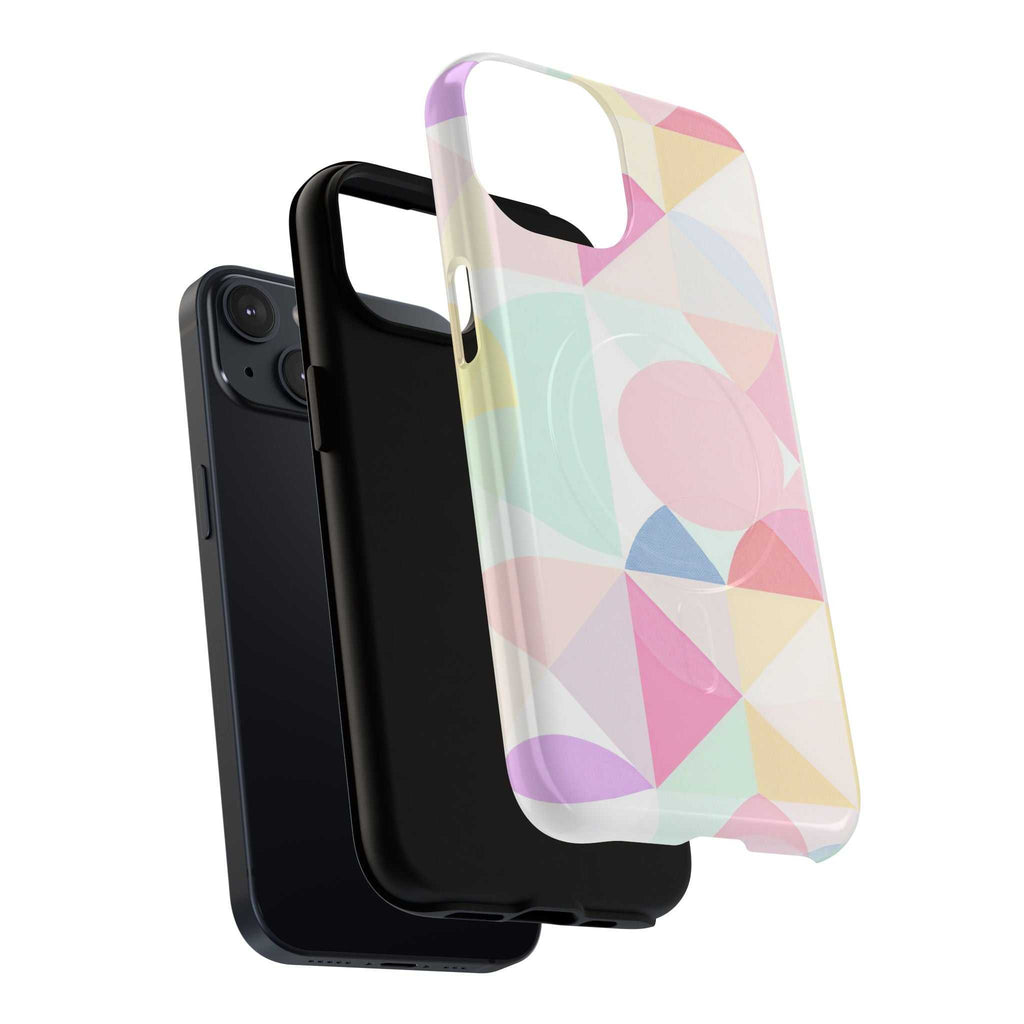 Pastel Geo Print iPhone Magsafe Phone Case