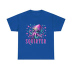 Squirter Fun Squid T-Shirt with cheeky squid graphic on soft cotton fabric