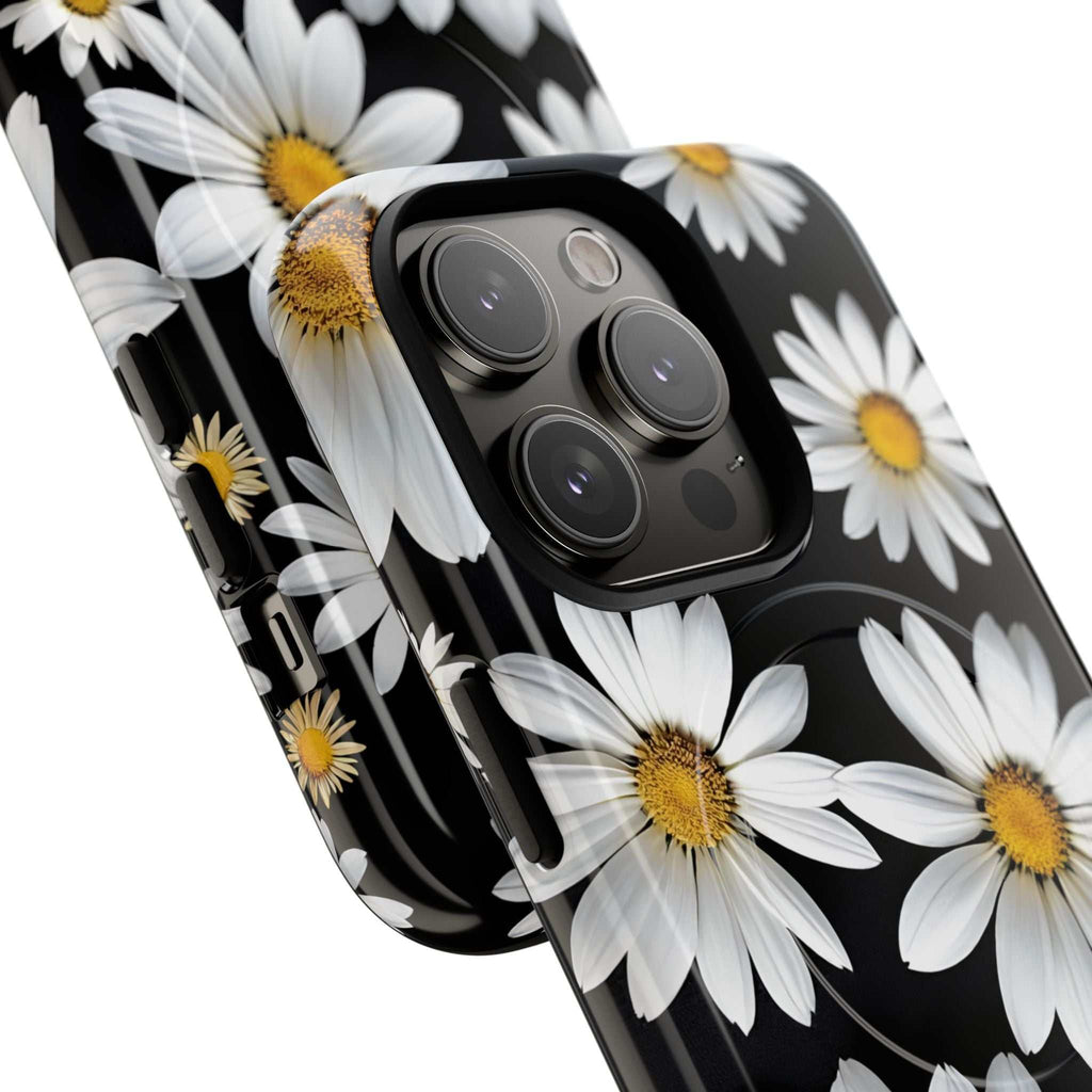 Black Daises iPhone Magsafe Phone Case